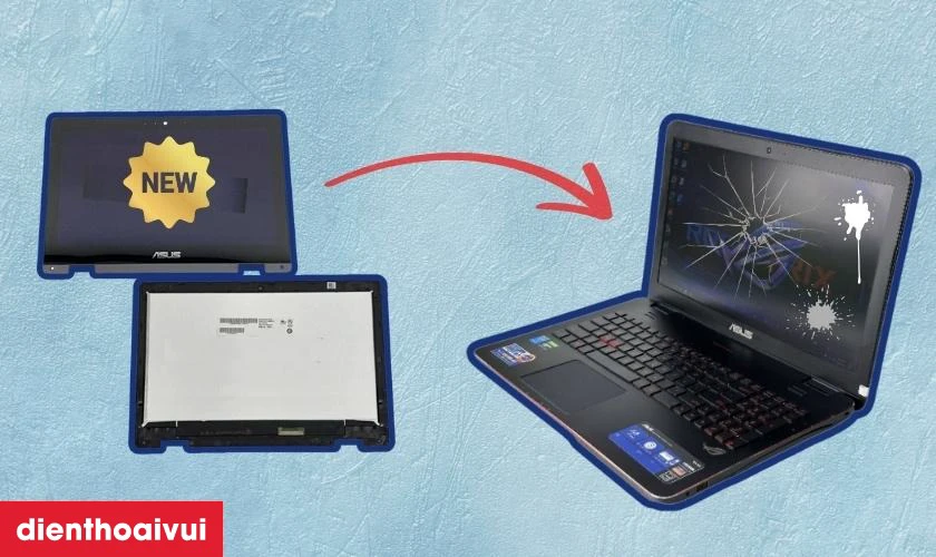 Khi n&agrave;o cần thay m&agrave;n h&igrave;nh laptop Asus G551?