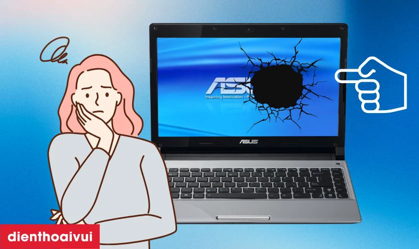 Dấu hiệu cần thay m&agrave;n h&igrave;nh laptop Asus UL30
