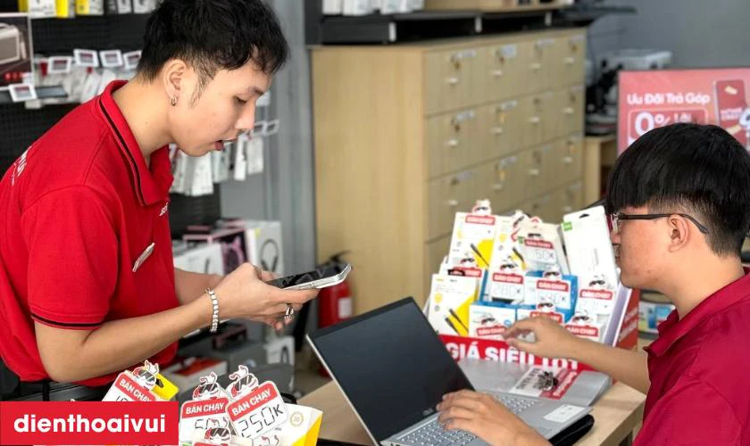 Thay m&agrave;n h&igrave;nh laptop Asus Vivobook 14 K413 ch&iacute;nh h&atilde;ng, gi&aacute; tốt tại Điện Thoại Vui