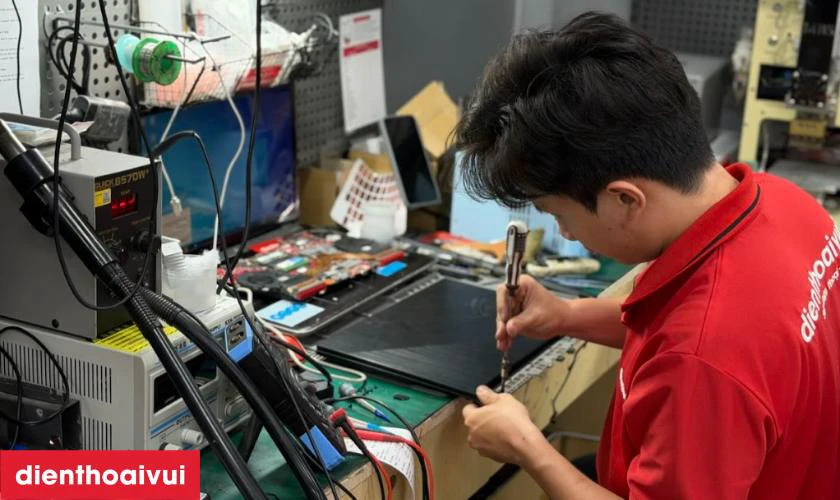 Quy tr&igrave;nh thay m&agrave;n h&igrave;nh laptop chuy&ecirc;n nghiệp tại Điện Thoại Vui