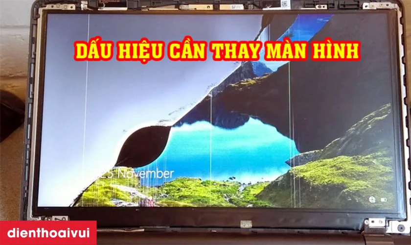 Dấu hiệu cần thay m&agrave;n h&igrave;nh laptop Asus X550C