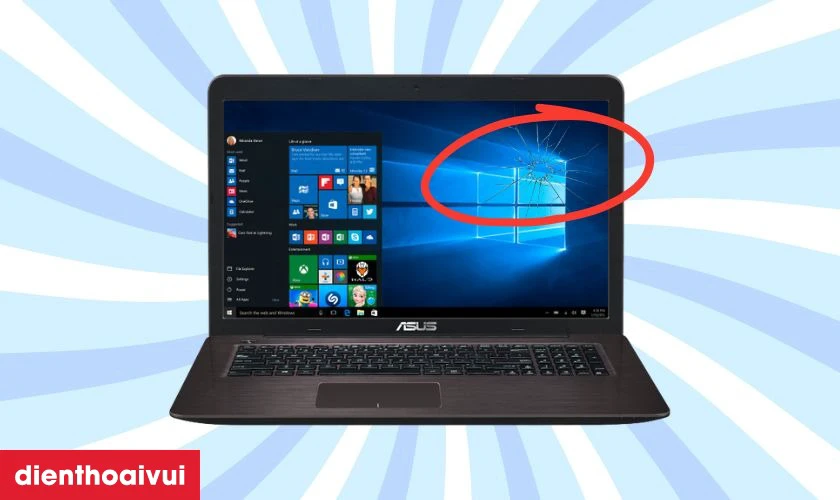 Laptop Asus bị hỏng màn hình, nên sửa hay thay mới?