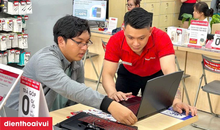 Quy tr&igrave;nh thay m&agrave;n h&igrave;nh laptop Asus X757LK lấy liền tại Điện Thoại Vui
