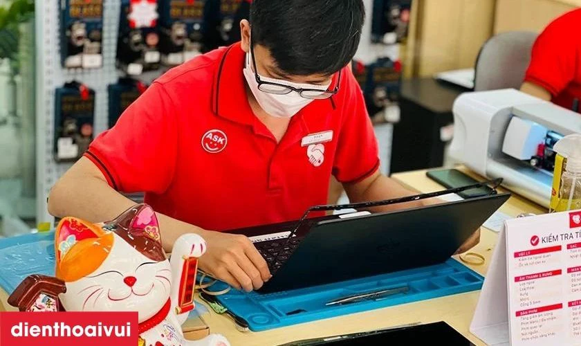 Quy trình thay màn hình laptop Asus X759UB giá tốt, lấy liền tại Điện Thoại Vui