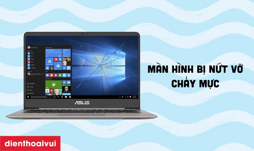 Dấu hiệu cần thay m&agrave;n h&igrave;nh laptop Asus Zenbook 14 UX410