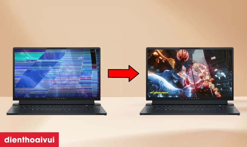 Thay m&agrave;n h&igrave;nh laptop Dell Alienware X17 R2 mới
