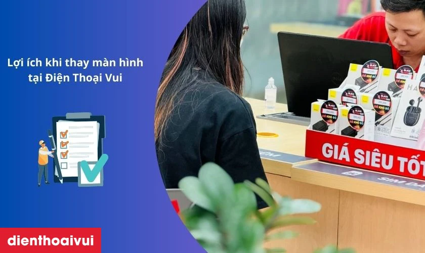 Lợi &iacute;ch khi thay m&agrave;n h&igrave;nh laptop Dell Inspiron 14 3493 tại cửa h&agrave;ng Điện Thoại Vui
