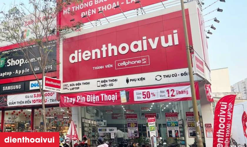 Địa chỉ thay m&agrave;n h&igrave;nh Điện Thoại Vui