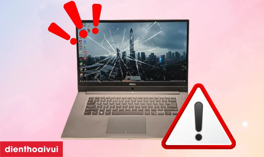Dấu hiệu cần thay m&agrave;n h&igrave;nh laptop Dell Inspiron 15 7572