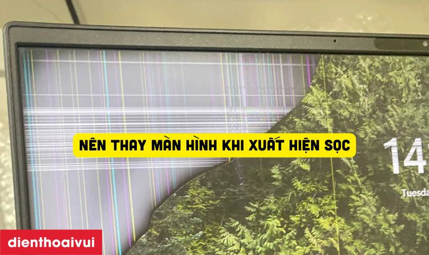 Dấu hiệu cần thay m&agrave;n h&igrave;nh laptop Dell Precision 15 5590