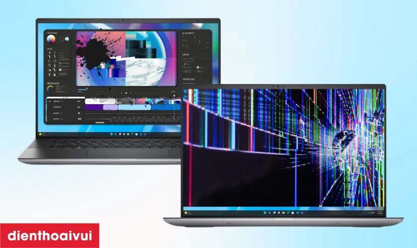 Dấu hiệu cần thay m&agrave;n h&igrave;nh laptop Dell Precision 16 5680