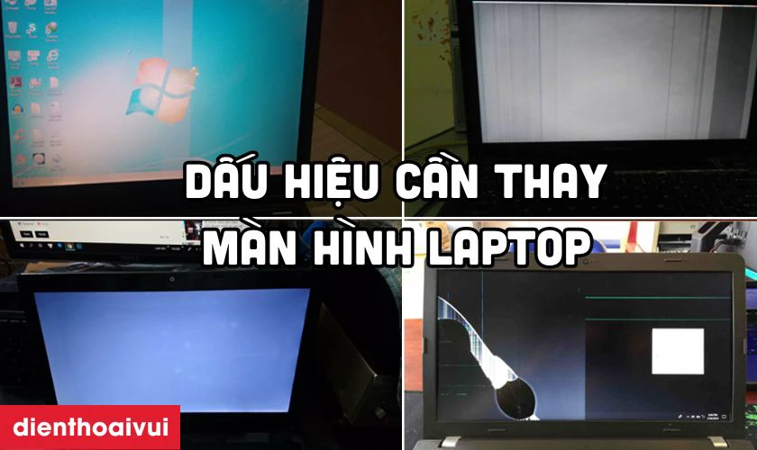 Dấu hiệu cần thay m&agrave;n h&igrave;nh laptop Dell Vostro 13 3360