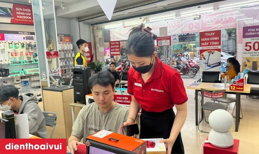 Quy trình thay màn hình laptop Dell Vostro 14 3405 chuyên nghiệp tại Điện Thoại Vui