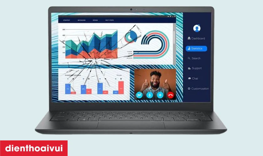 Dấu hiệu cần thay m&agrave;n h&igrave;nh laptop Dell Vostro 14 3420