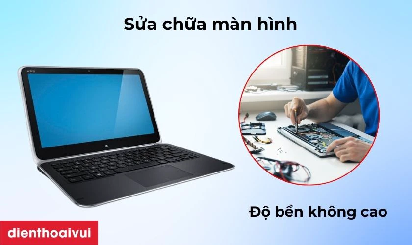 M&agrave;n h&igrave;nh laptop Dell XPS 12 9Q23 chỉ n&ecirc;n sửa chữa khi gặp t&igrave;nh trạng hỏng nhẹ