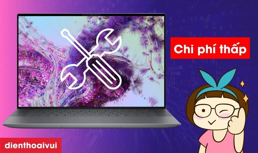 Sửa chữa màn hình laptop Dell XPS 16 Plus 9640 ít tốn kém