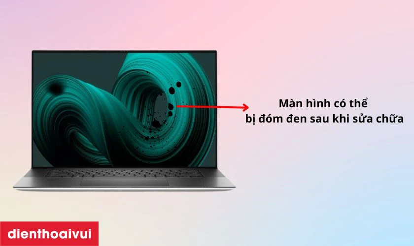 M&agrave;n h&igrave;nh sau sửa chữa c&oacute; thể kh&ocirc;ng như ban đầu