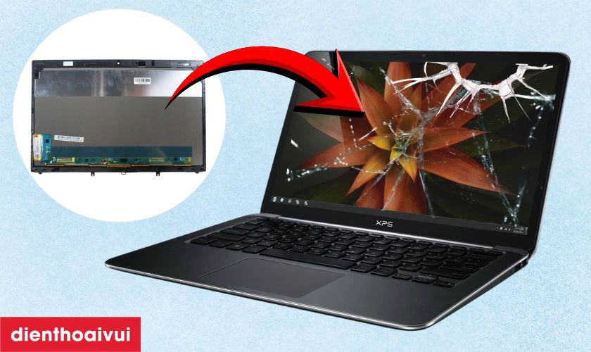 Laptop Dell bị hỏng m&agrave;n h&igrave;nh &ndash; n&ecirc;n sửa hay thay mới?