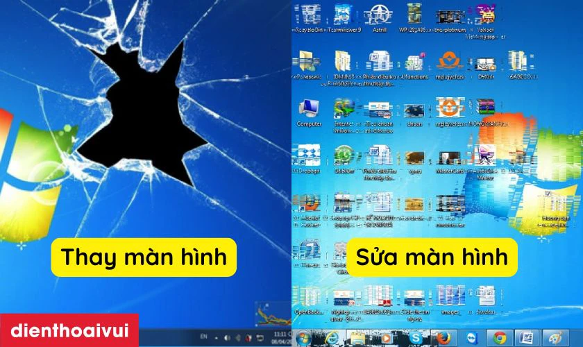 Laptop Dell bị hỏng m&agrave;n h&igrave;nh &ndash; n&ecirc;n sửa hay thay mới?