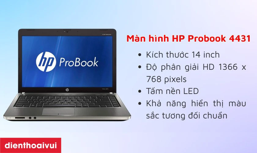 Đặc điểm nổi bật của m&agrave;n h&igrave;nh HP Probook 4431