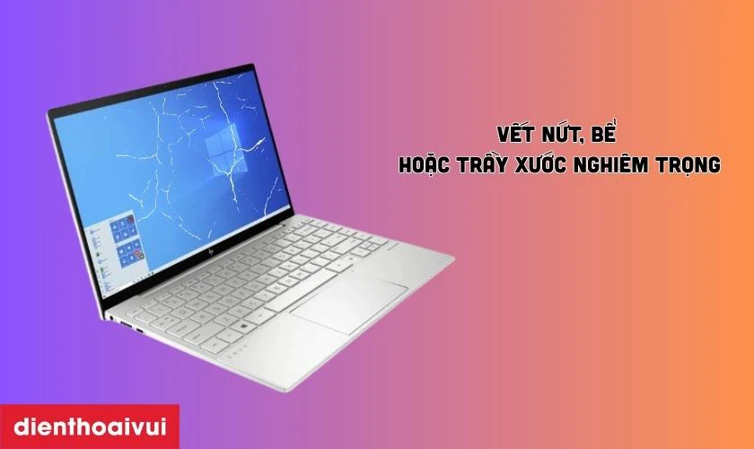 Dấu hiệu cần thay m&agrave;n h&igrave;nh laptop HP Envy 13 AH000
