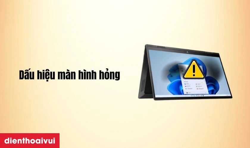 Dấu hiệu cần thay m&agrave;n h&igrave;nh laptop HP Envy X360 13 BD0000