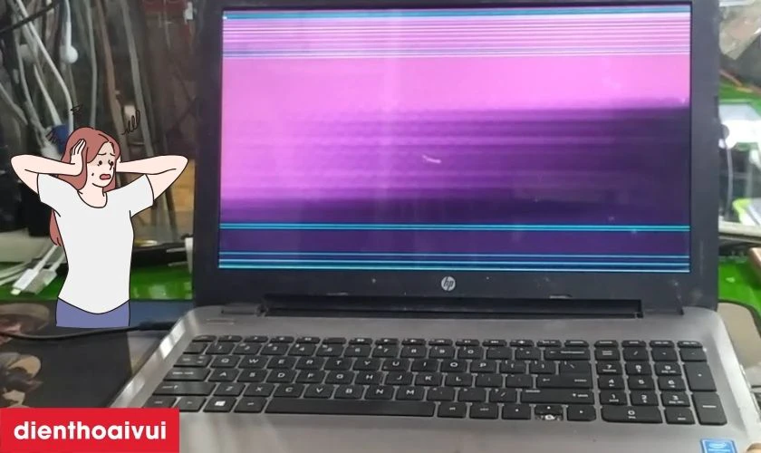 Dấu hiệu màn hình laptop HP Pavilion 14 AB127TX bị lỗi cần thay ngay