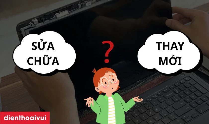 Sửa hay thay m&agrave;n h&igrave;nh laptop HP Pavilion 14 CE2100TX đ&acirc;u l&agrave; lựa chọn tốt hơn?