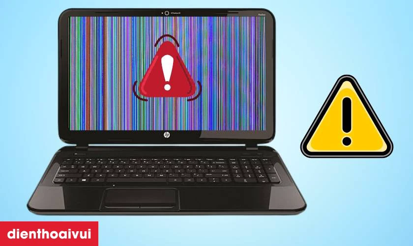 C&aacute;ch nhận biết m&agrave;n h&igrave;nh laptop HP Sleekbook VK04 bị hỏng