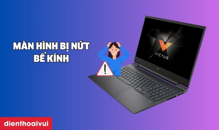 Dấu hiệu cần thay m&agrave;n h&igrave;nh laptop HP Victus 16 E0175AX