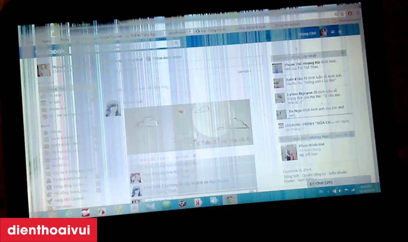 Dấu hiệu cần thay m&agrave;n h&igrave;nh laptop Lenovo Ideapad 5 Pro 16ARH7