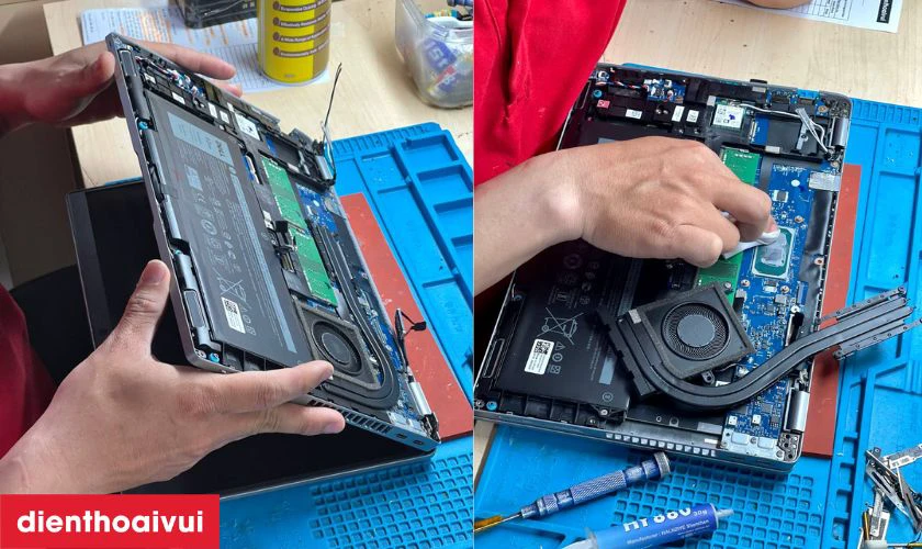 Quy tr&igrave;nh thay m&agrave;n h&igrave;nh laptop Dell XPS 15 9520
