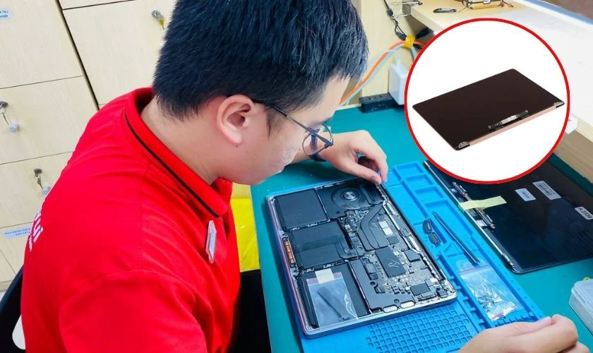 Quy tr&igrave;nh thay m&agrave;n h&igrave;nh Macbook Air M1 2021 A2337 GENA