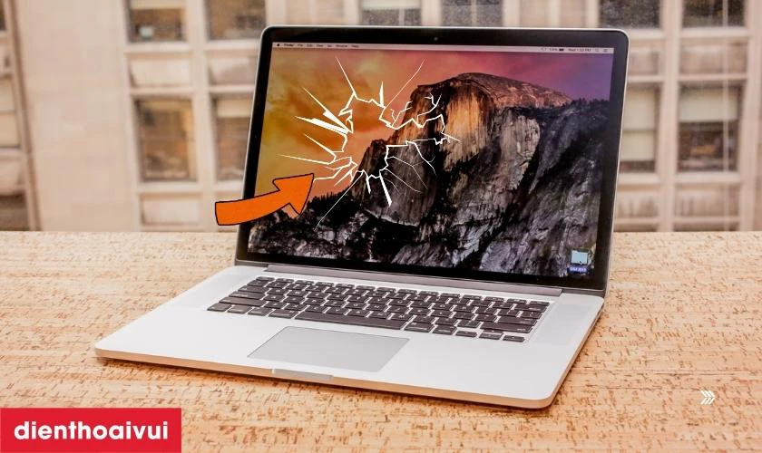 Dấu hiệu m&agrave;n h&igrave;nh MacBook Pro 2015 15 inch A1398 bị hỏng