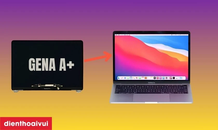 Dịch vụ thay m&agrave;n h&igrave;nh MacBook Pro 2017 13 inch A1708 m&agrave;n rời ch&iacute;nh h&atilde;ng GENA A+