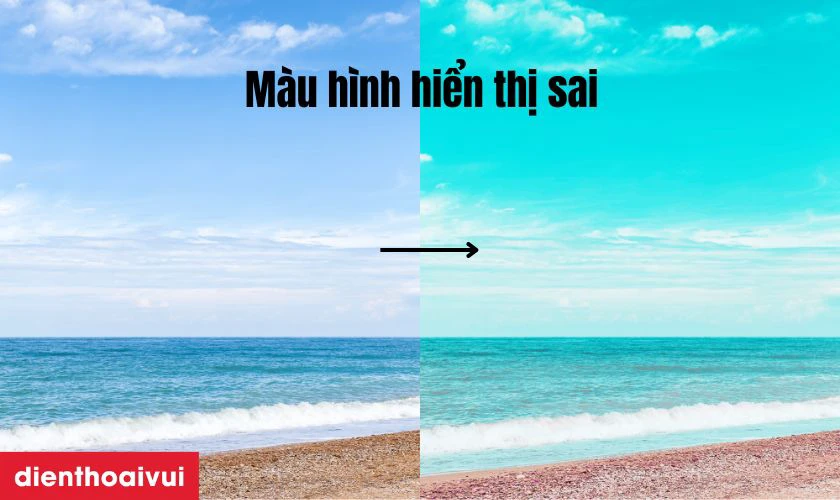 Màu sắc hiển thị không chính xác