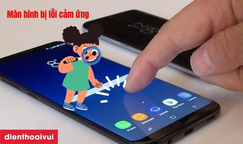 M&agrave;n h&igrave;nh bị lỗi cảm ứng