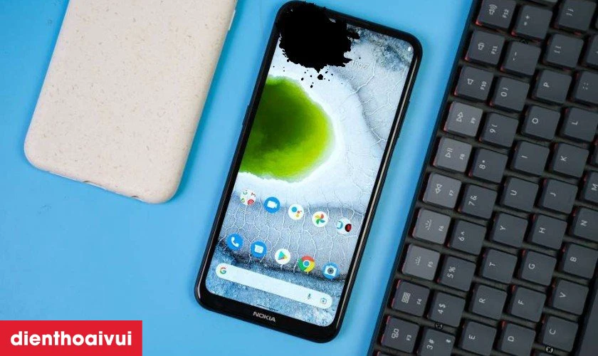 M&agrave;n h&igrave;nh bị chảy mực l&agrave; dấu hiệu cần thay m&agrave;n h&igrave;nh Nokia X10 mới