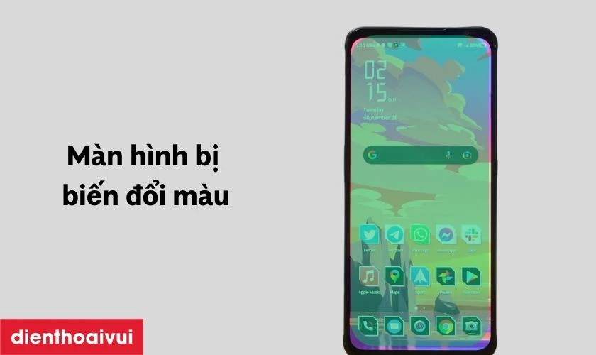 Lỗi m&agrave;u sắc m&agrave;n h&igrave;nh Nubia Red Magic 6s bị biến đổi