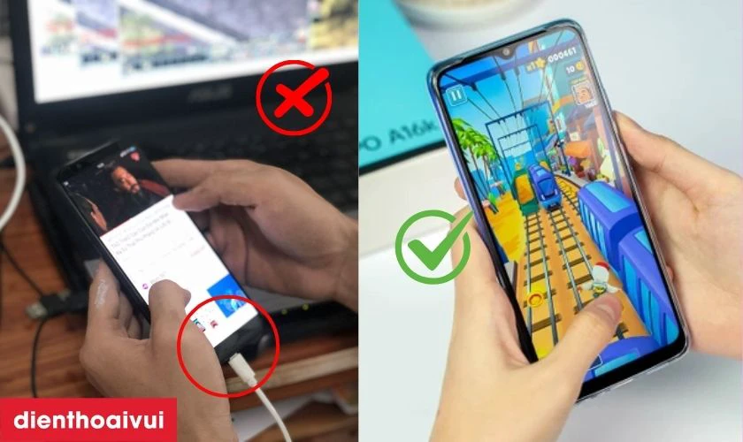 Sử dụng điện thoại cẩn thận