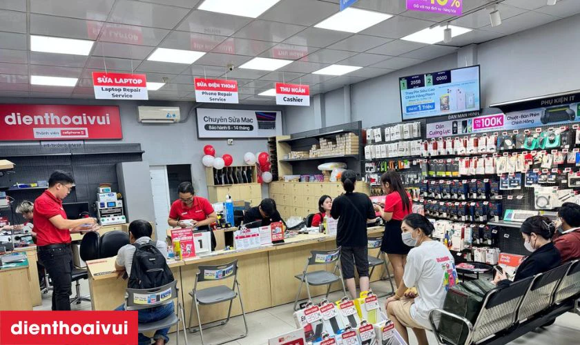 Dịch vụ thay m&agrave;n h&igrave;nh OPPO A1k h&atilde;ng Safety lấy liền tại Điện Thoại Vui