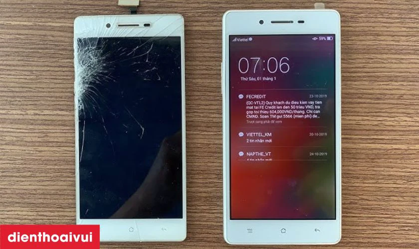 C&aacute;c dấu hiệu nhận biết bạn cần thay m&agrave;n h&igrave;nh OPPO A33 mới