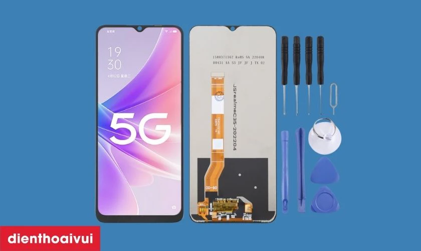 Giới thiệu m&agrave;n h&igrave;nh OPPO A55 5G ch&iacute;nh h&atilde;ng