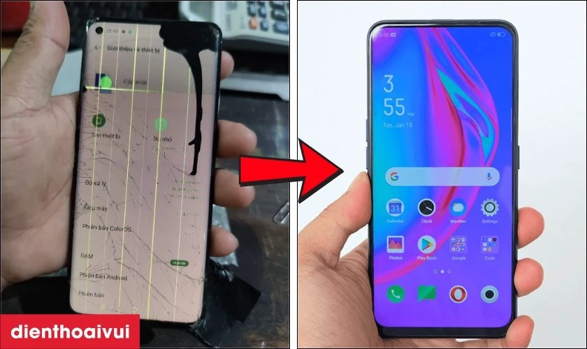 C&oacute; n&ecirc;n thay m&agrave;n OPPO F11 Pro ch&iacute;nh h&atilde;ng Aries kh&ocirc;ng?