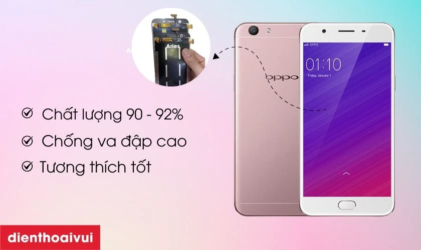 Màn hình Aries thay cho OPPO F1s có tốt không?