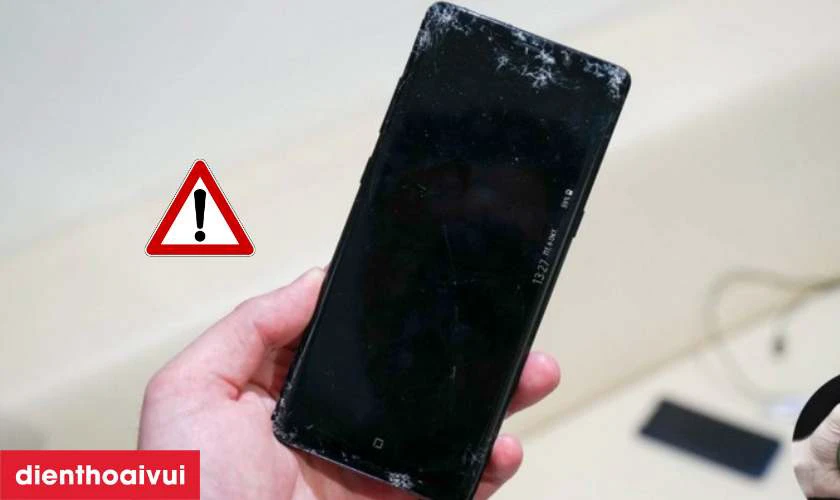 M&agrave;n h&igrave;nh tối đen, kh&ocirc;ng bật l&ecirc;n được trong khi pin vẫn c&ograve;n.