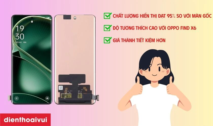 M&agrave;n h&igrave;nh GENA loại Pro thay cho Oppo Find X6 c&oacute; tốt kh&ocirc;ng?