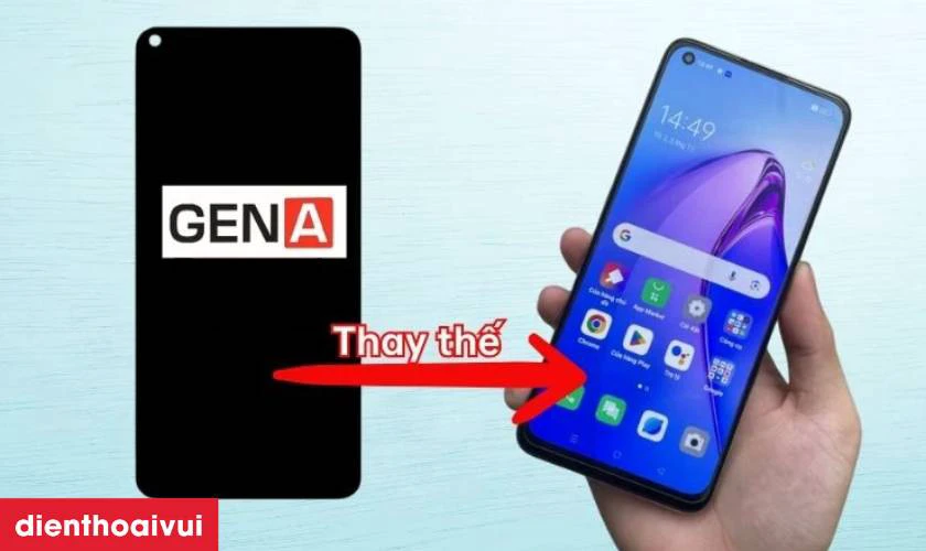 Màn hình chính hãng GENA loại Pro thay cho Oppo Reno 8T 5G có tốt không?