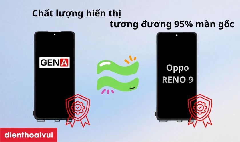 M&agrave;n h&igrave;nh Oppo Reno 9 ch&iacute;nh h&atilde;ng GENA loại Pro l&agrave; g&igrave;?