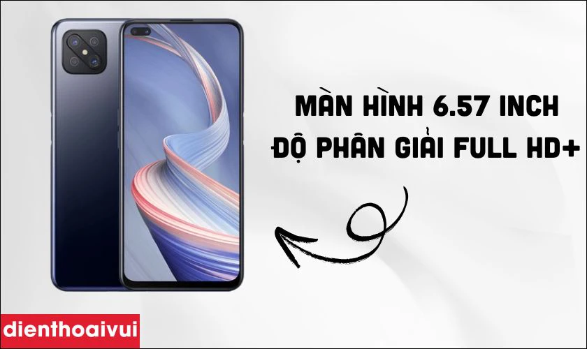 Giới thiệu m&agrave;n h&igrave;nh điện thoại OPPO Reno4 Z
